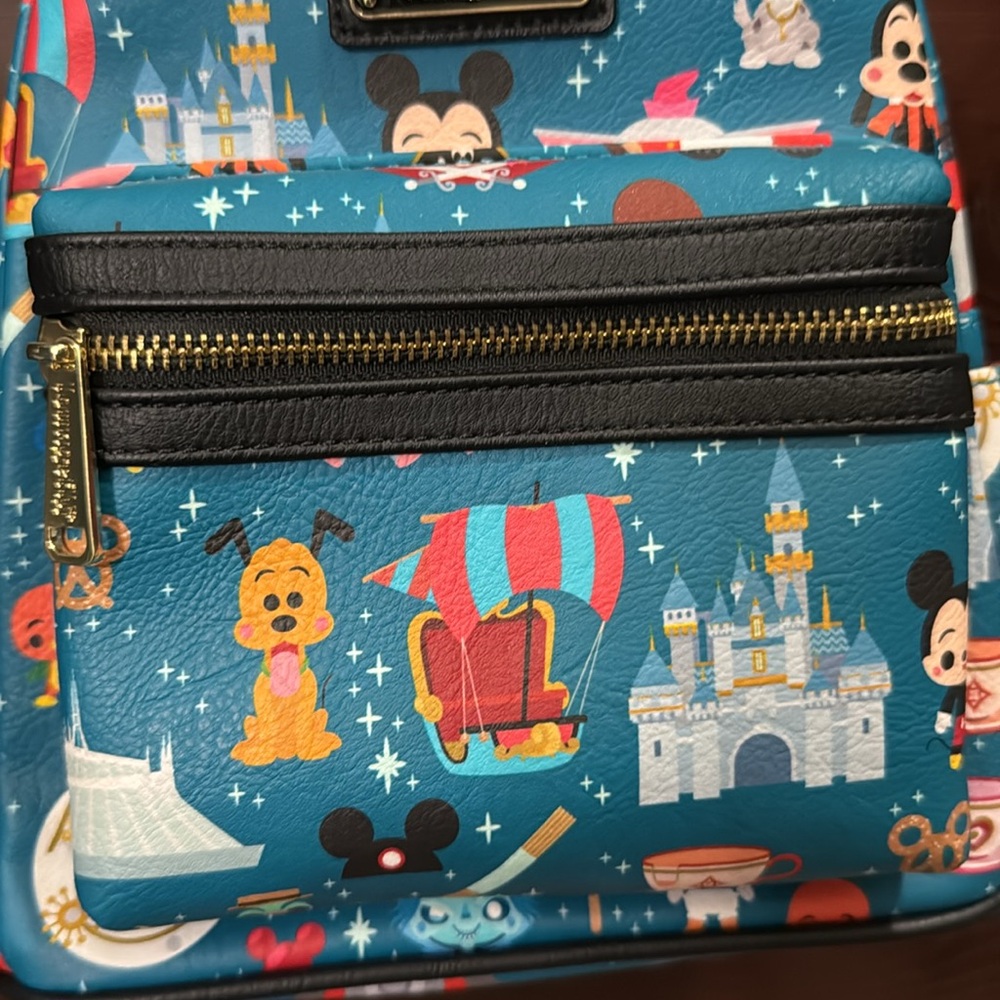 Disney World Park Icons Loungefly Mini Backpack - Picture 7 of 7